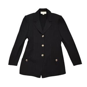 St. John Collection by Marie Gray Knit Black Blazer Size 4
